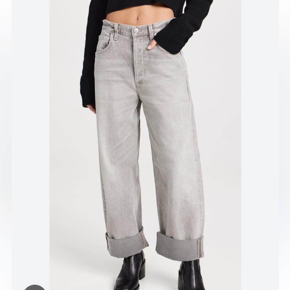 Citizens of Humanity Ayla Wide-Leg Jeans in Quartz - Picture 2 of 5